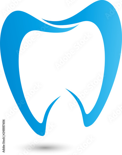 Zahn, Zahnpflege und Zahnarzt Logo, Icon