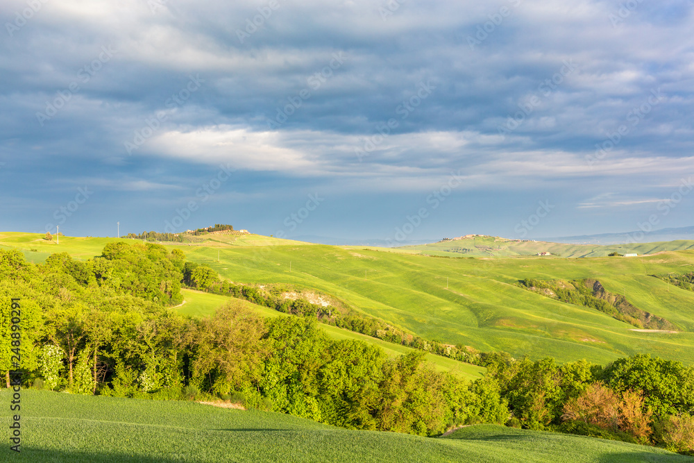 Italian rural landscape with farmland