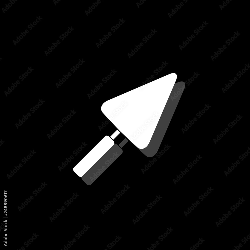 Trowel icon flat