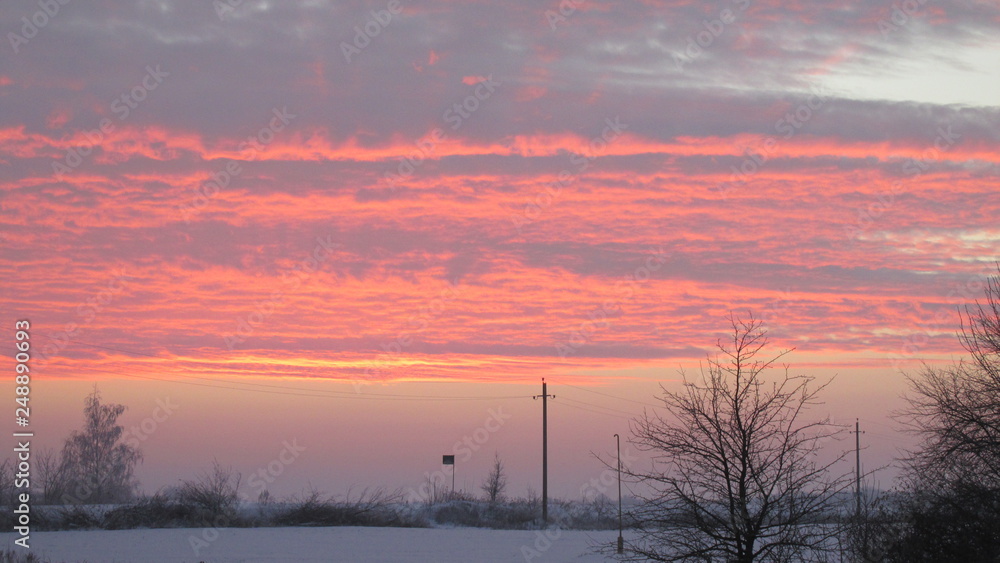 Fototapeta premium Winter sunrise