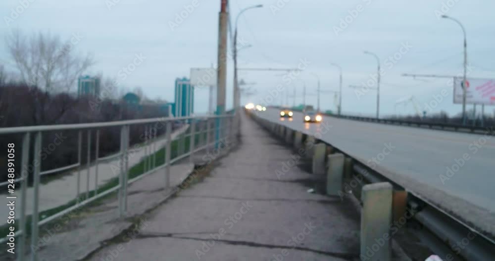 Walking on overpass hyperlapse Walking on overpass hyperlapse
