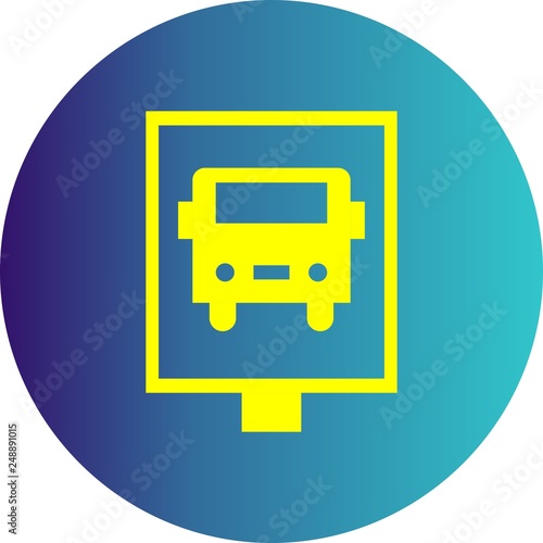 Vector bus stop Icon