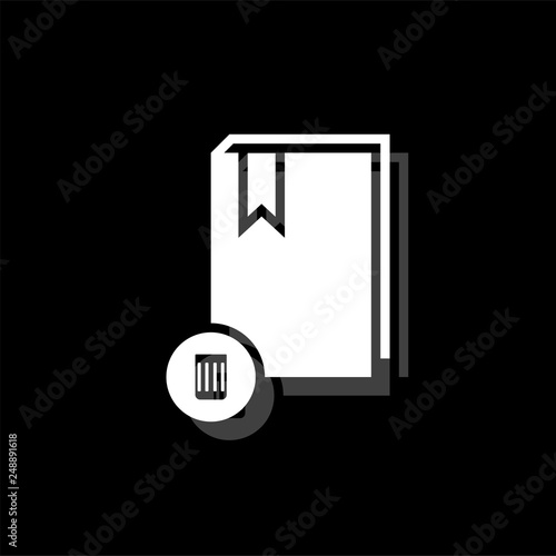 Book icon flat
