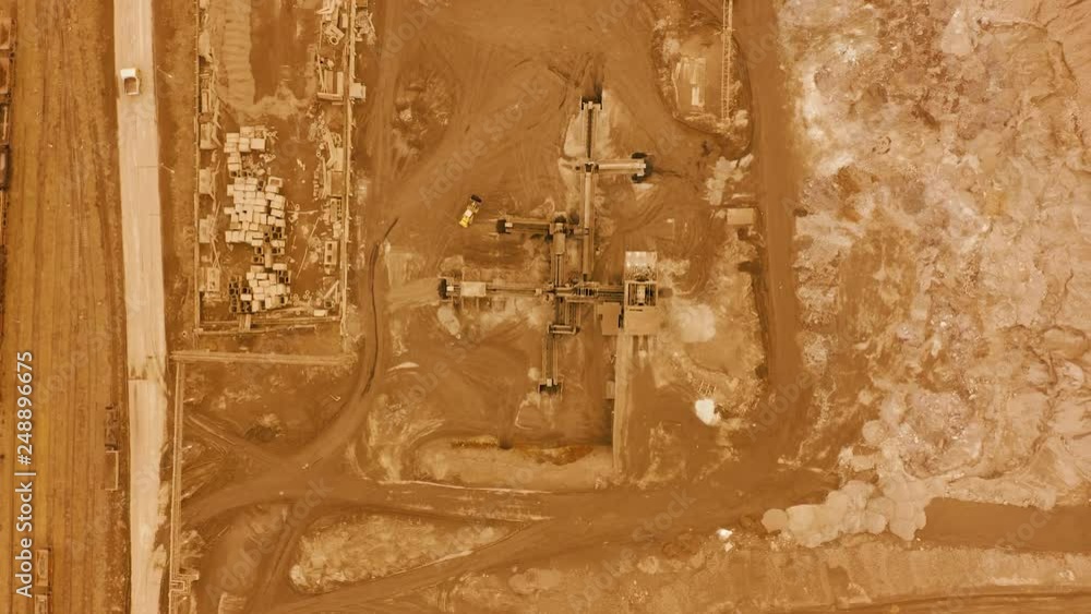 Aerial view. flight over the surface of planet Mars Aerial view. flight over the surface of planet Mars