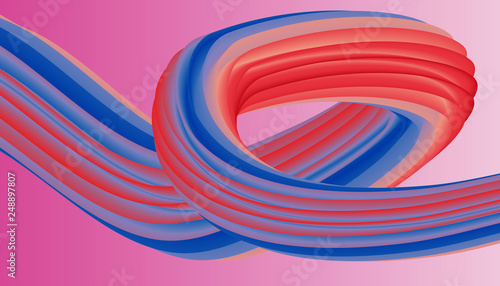 3d rendering, abstract twisted brush stroke, paint splash, splatter, colorful curl, artistic spiral, vivid hieroglyph