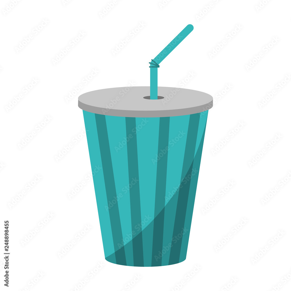 Soda cup with straw Soda cup with straw