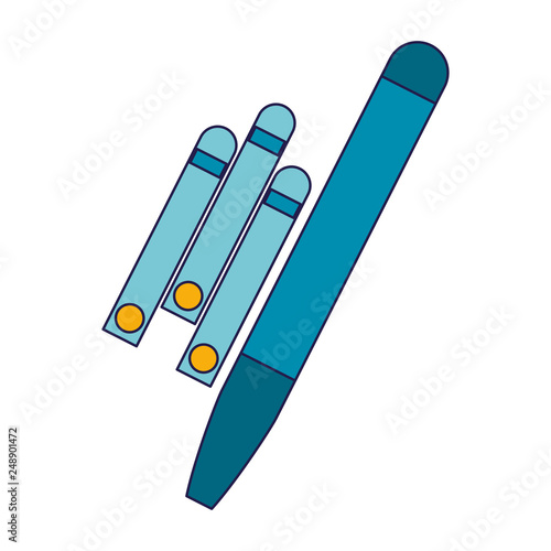 glucometer and band aids blue lines