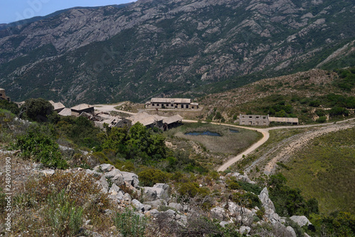 Laveria abbandonata di Genne Carru della miniera di Arenas