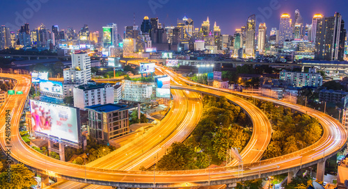 Cityscapes of Bangkok city in Thailand