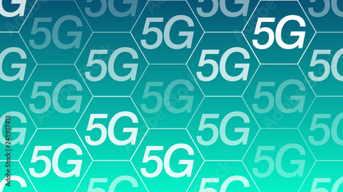 5G mobile network high speed connections vector symbol