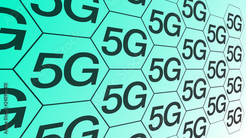 5G network, high speed new wireless internet for mobile technology