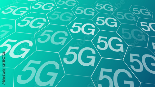 5G fast speed internet, vector background conception