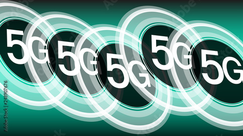 Fast speed internet 5G vector background concept