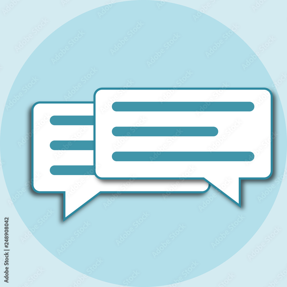 Pair of chat bubbles Icon Pair of chat bubbles Icon