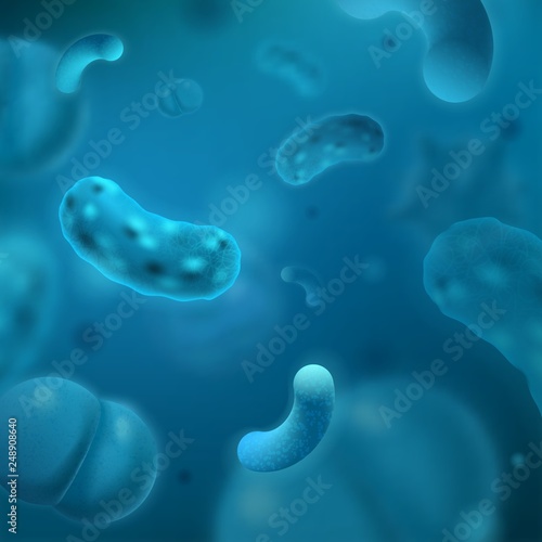 Viruses and bacteria infection vector poster