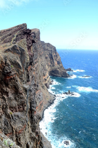 Cliffs at the Ponta de Sao Lourenco on Madeira