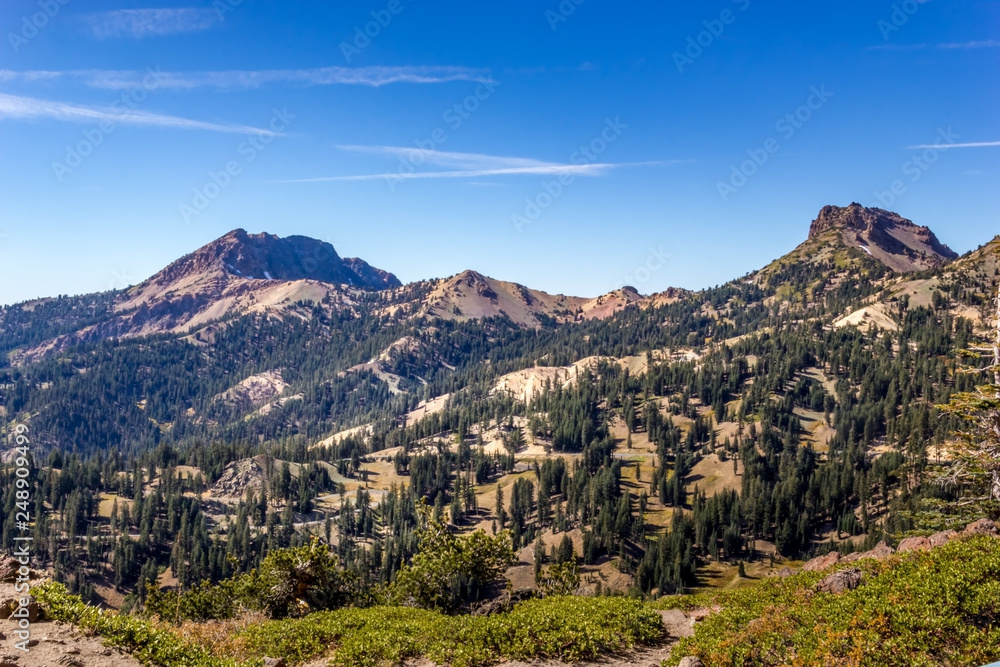 Mount Diller and the brokeoff mountain, Lassen Volcanic National Park