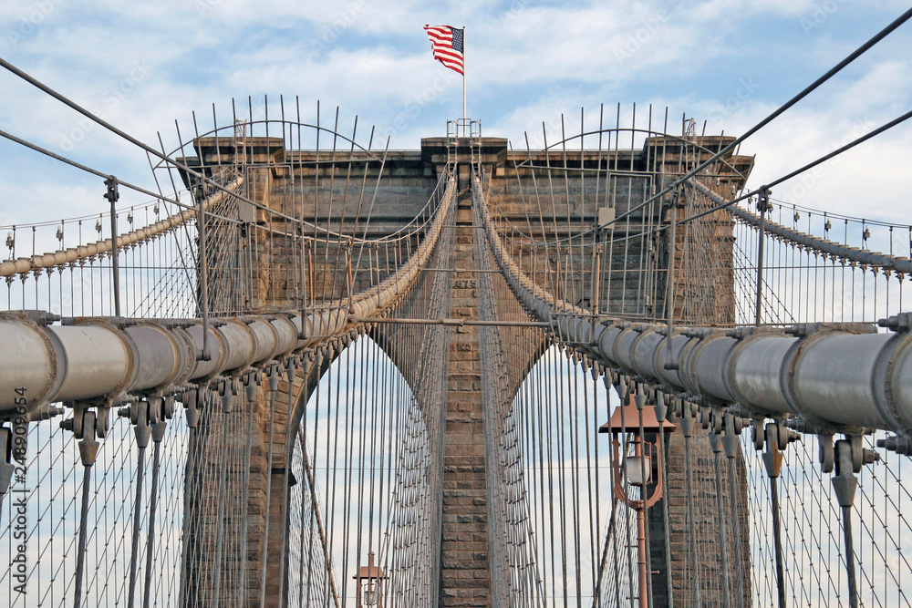Fototapeta premium New York, Brooklin bridge