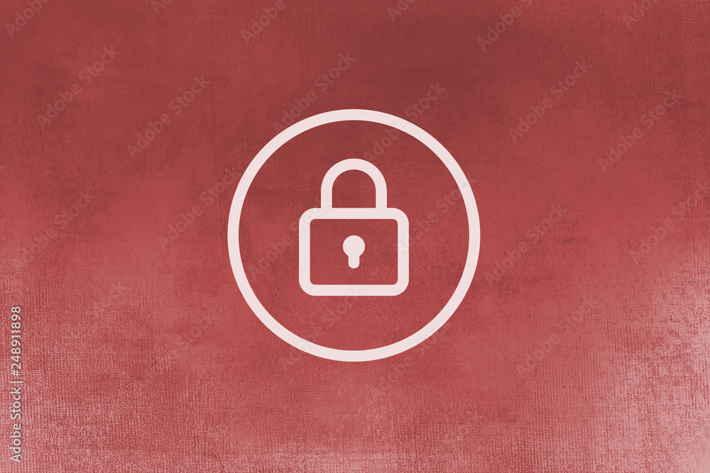 Red Lock Security Tone Icon Texture Art Background Pattern Design Graphic Red Lock Security Tone Icon Texture Art Background Pattern Design Graphic