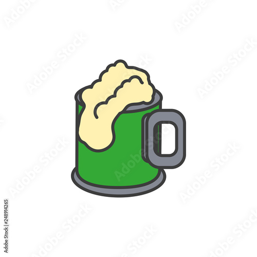 jar beer isolated icon