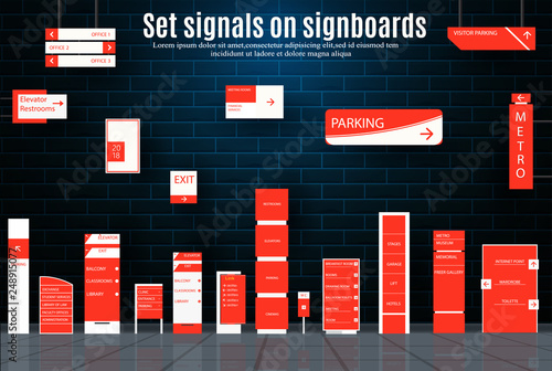 Set signage design