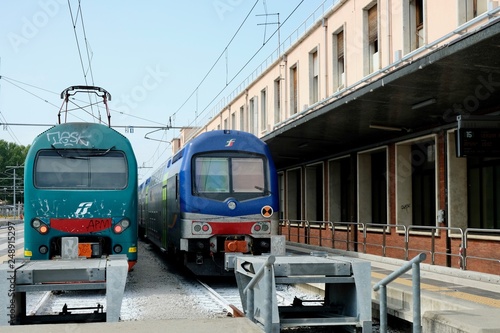Trains at the station Venice,