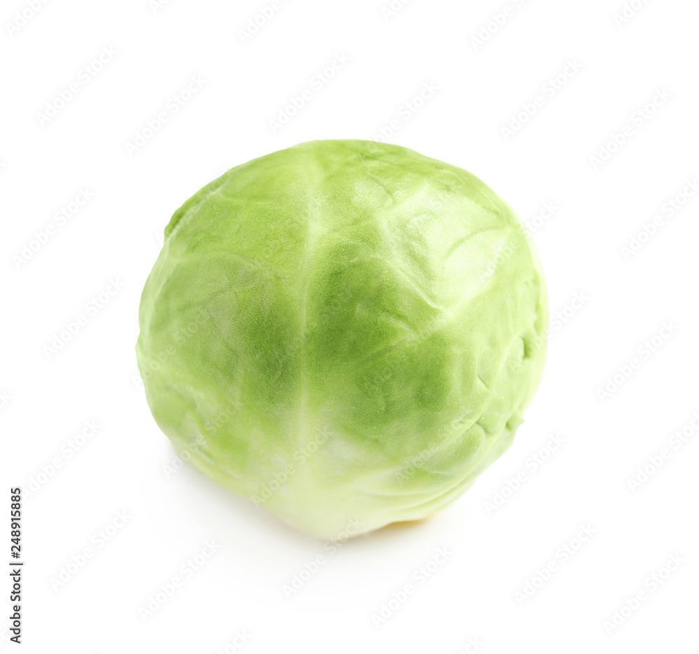 Fresh tasty Brussels sprout on white background Fresh tasty Brussels sprout on white background