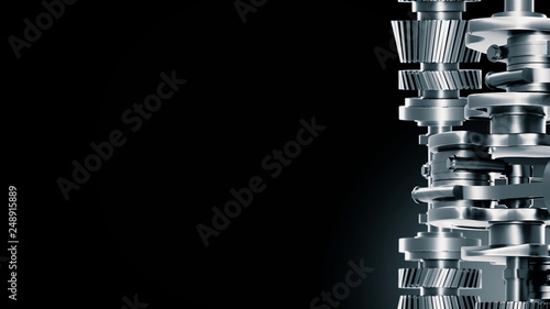 Mechanical Shaft Engine Background