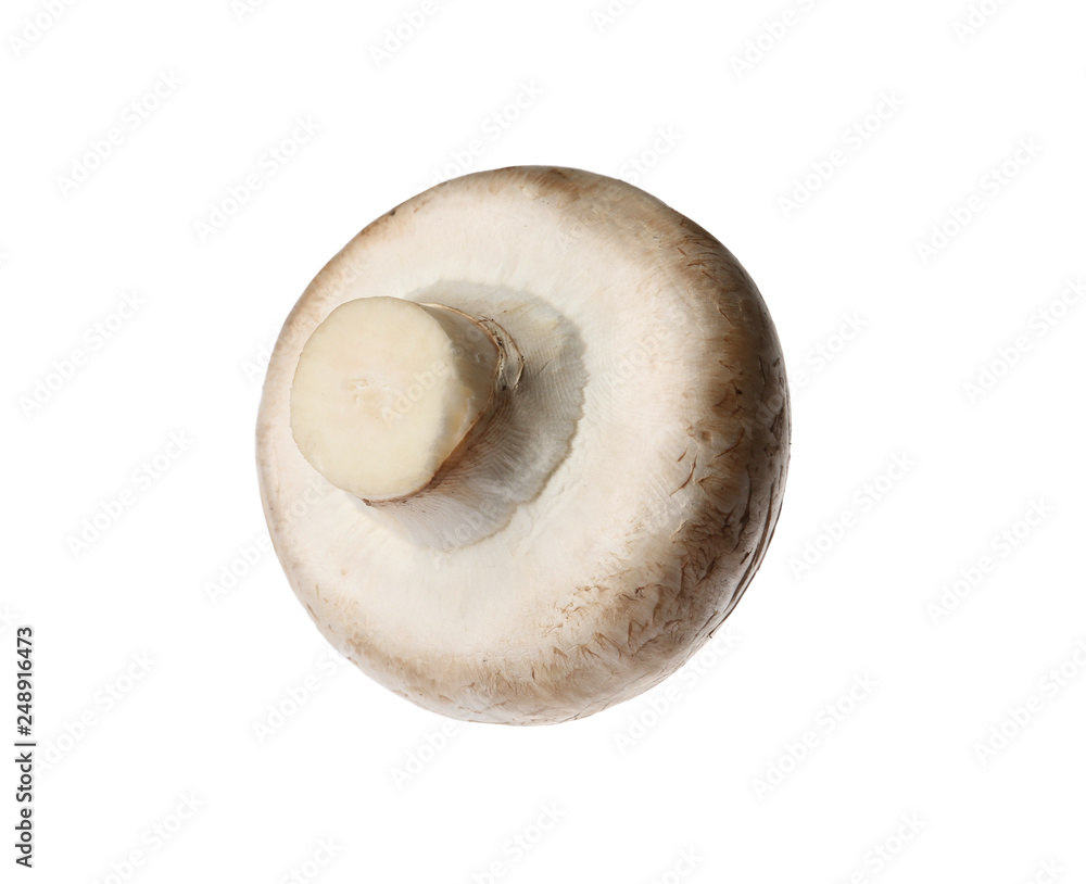 Fototapeta premium Świeże pieczarki na białym tle. Zdrowe jedzenie.
