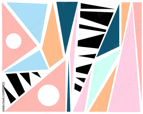 Retro style texture, pattern and geometric elements. Modern abstract poster design, cover, card design. splash abstract cartoon background or Playground banner design element. Vector overlay colorful