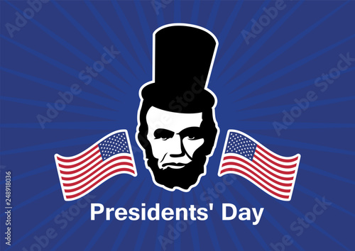 Presidents’ Day vector. Abraham Lincolns Birthday vector. Abraham Lincoln vector icon. Important day
