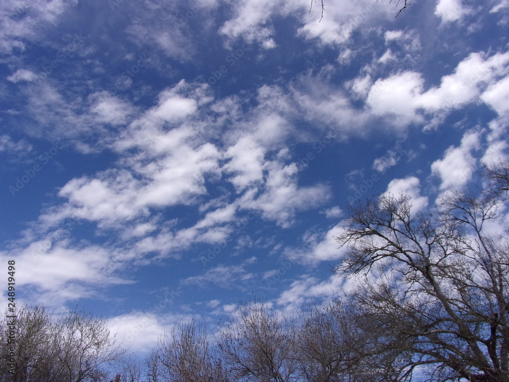 blue sky and white clouds blue sky and white clouds