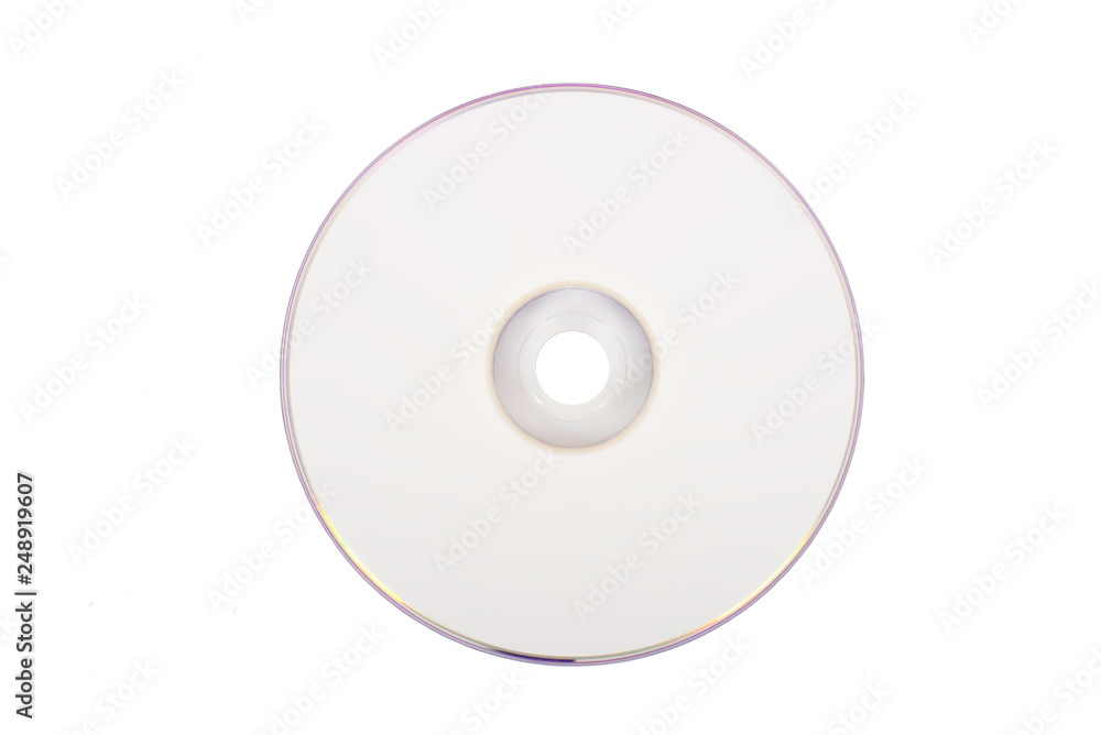White CD, white background, isolated White CD, white background, isolated