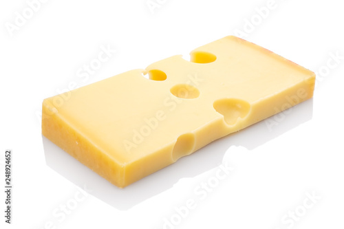Emmentaler Käse mit Löcher