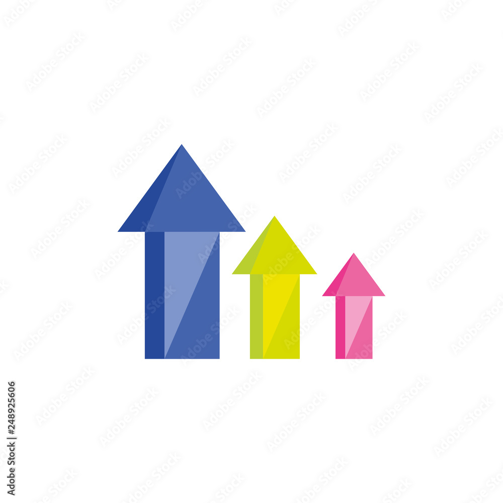 statistics arrows infographics icons statistics arrows infographics icons