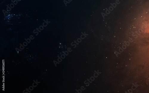 Nebula, starfield, cluster of stars in deep space. Science fiction art. Elements of this image furnished by NASA