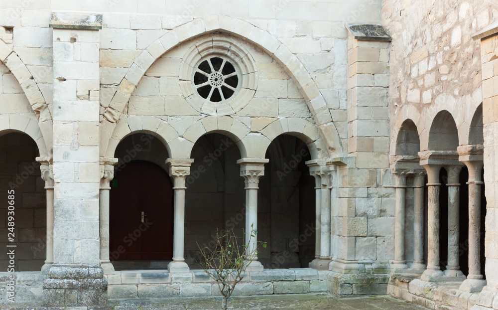 Romanesque wing of cloister in Monastery of Santa Maria de Vallbona
