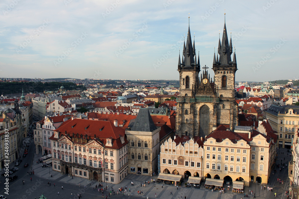 Obraz premium church of our lady before tyn in prague