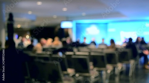 Wallpaper Mural Many people are sitting in the hall audience listening to presentation lecture Torontodigital.ca