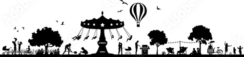 Amusement Park Silhouette