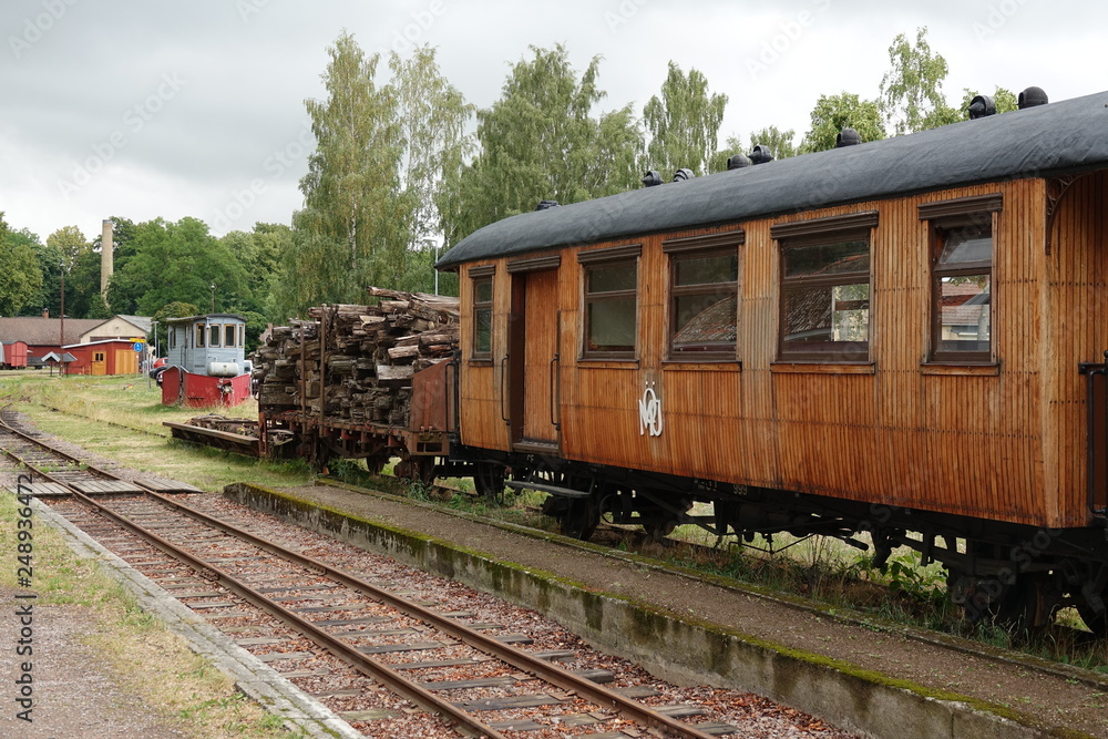 Museumsbahn in Vadstena, Schweden