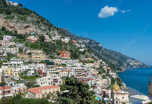Fototapeta Naklejka Na Ścianę i Meble -  View of  Positano village  at  Amalfi Coast, Italy.