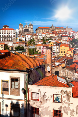 Blick auf die Altstadt Ribeira von Porto photo