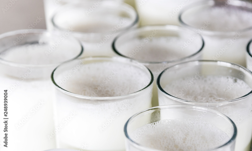 Milk splash full glass soft focus Milk splash full glass soft focus