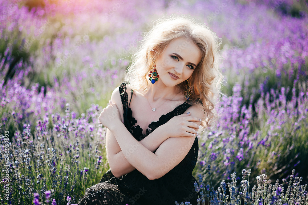 Beautiful girl in lavender Beautiful girl in lavender
