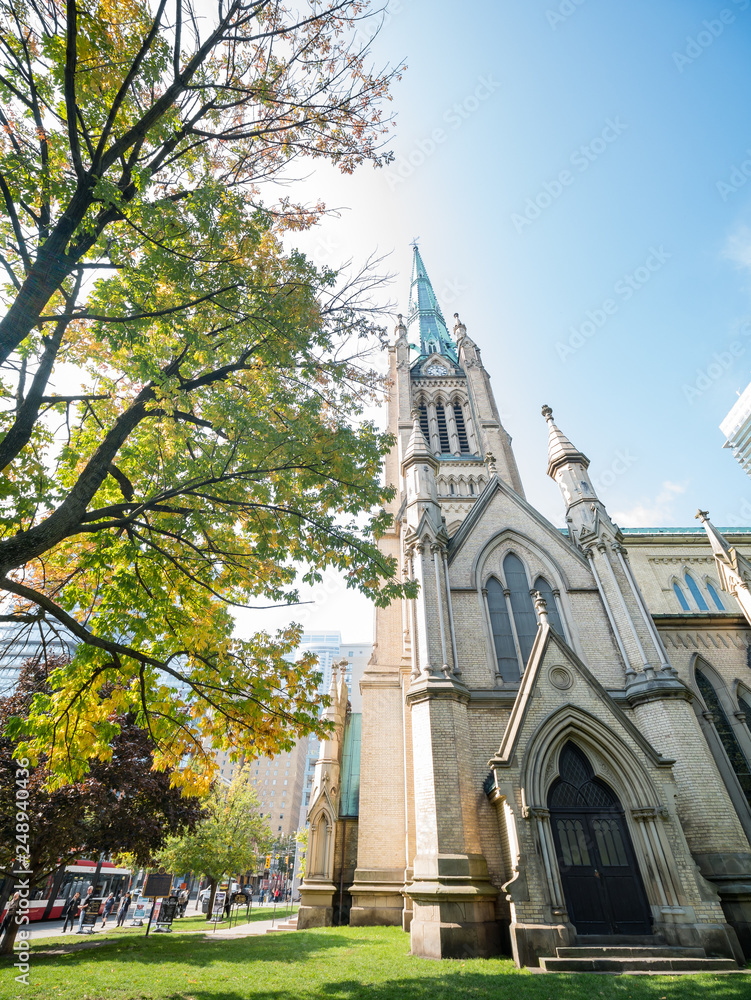 custom made wallpaper toronto digitalExterior view of the famous Cathedral Church of St. James