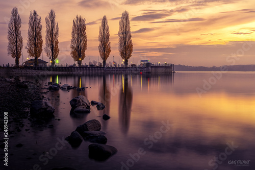 Unteruhldingen am Bodensee, Abendrot