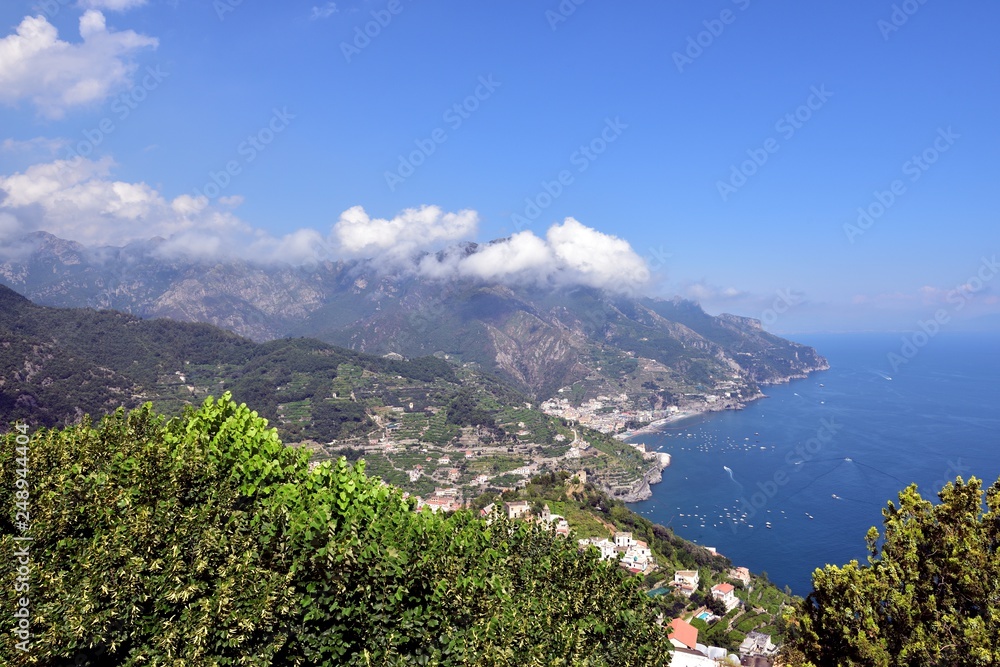 Low clouds over the Amalfi coast