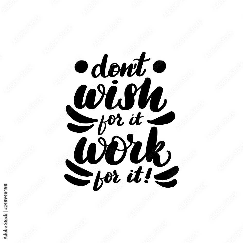Fototapeta premium Inspirational handwritten brush lettering inscription
