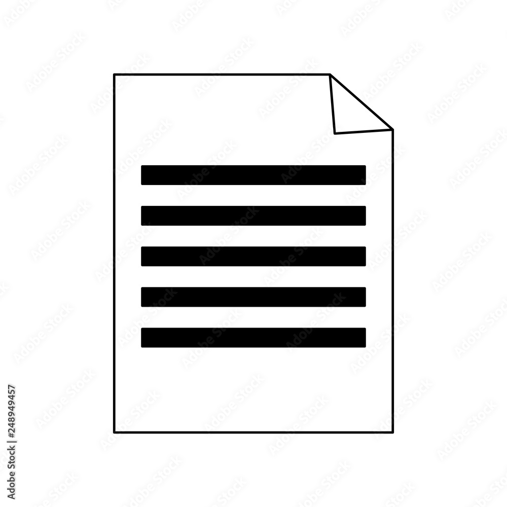 document sheet bent corner black and white document sheet bent corner black and white